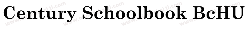 Century Schoolbook BcHU Bold Conden字体转换